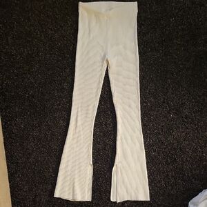 Elegant Cream Flare Pants